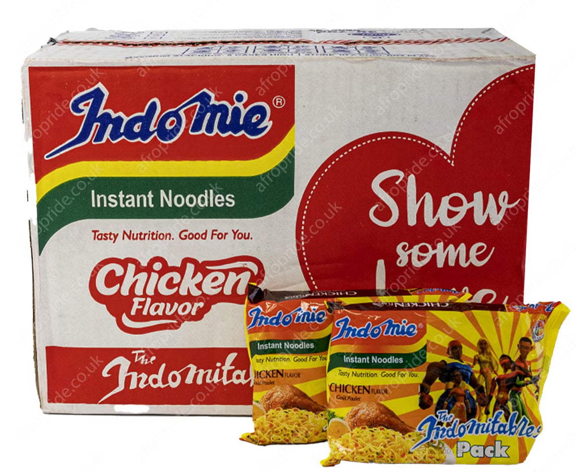Box of Indomie Instant Noodles Chicken Flavor 70g (Pack of 40)